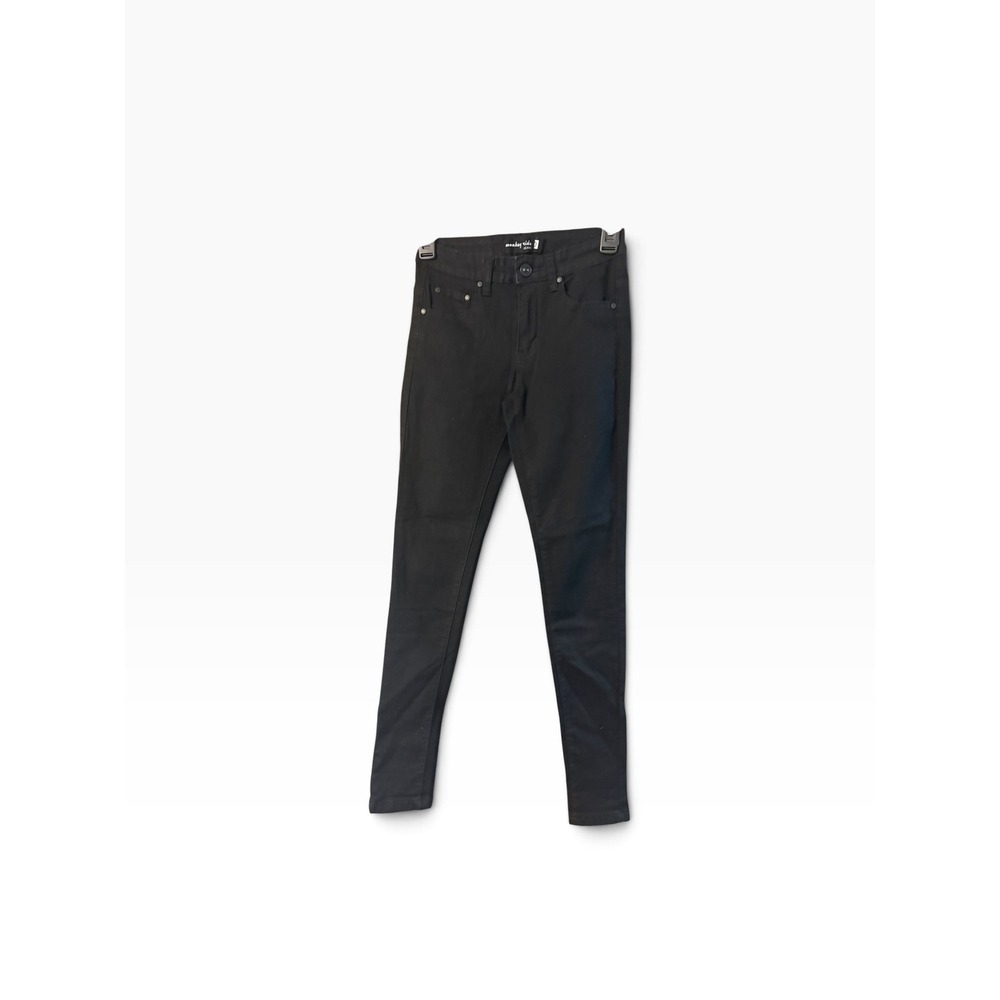 Monkey Ride Jeans Womens Size 0 Black Skinny Denim Pants Five Pocket Classic